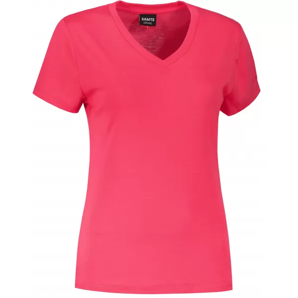  Damen-T-Shirt mit kurzen Ärmeln SAM 73 CLAUDIA WT 847 LEUCHTEND ROSA 