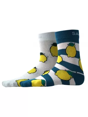 Socken SAM 73 LELIO UP 156 BLAU/WEIß