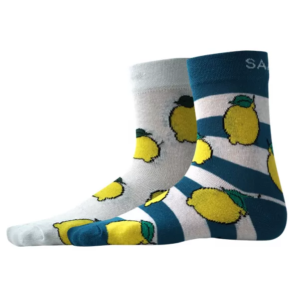  Socken SAM 73 LELIO UP 156 BLAU/WEIß 