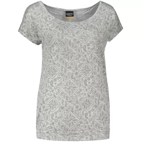  Damen-T-Shirt mit kurzen Ärmeln SAM 73 CINDY WT 859 HELLGRAU 