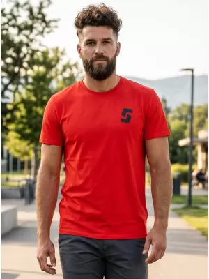 Herren-T-Shirt mit kurzen Ärmeln SAM 73 DOUGALL MT 801 ROT