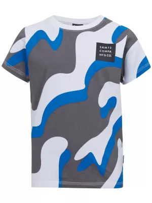 Jungen-T-Shirt mit kurzen Ärmeln SAM 73 OSCAR BT 555 LEUCHTEND BLAU