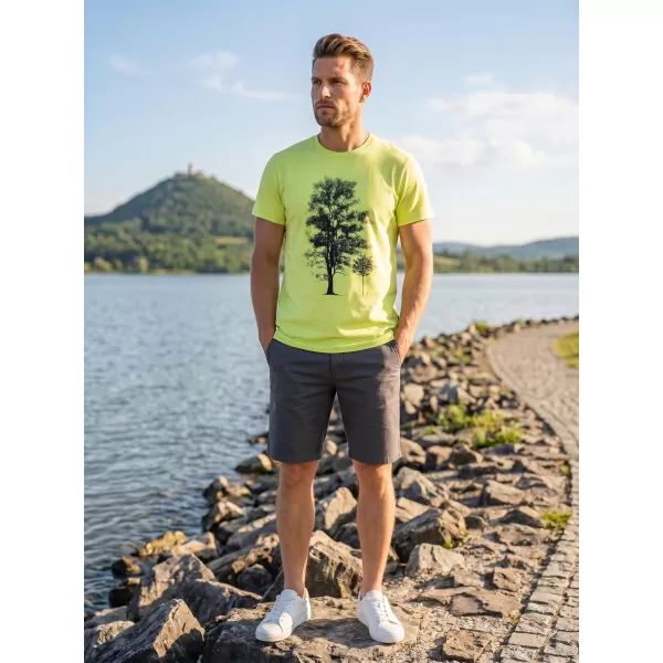  Herren-T-Shirt mit kurzen Ärmeln SAM 73 JAMES MT 790 HELLGELB 