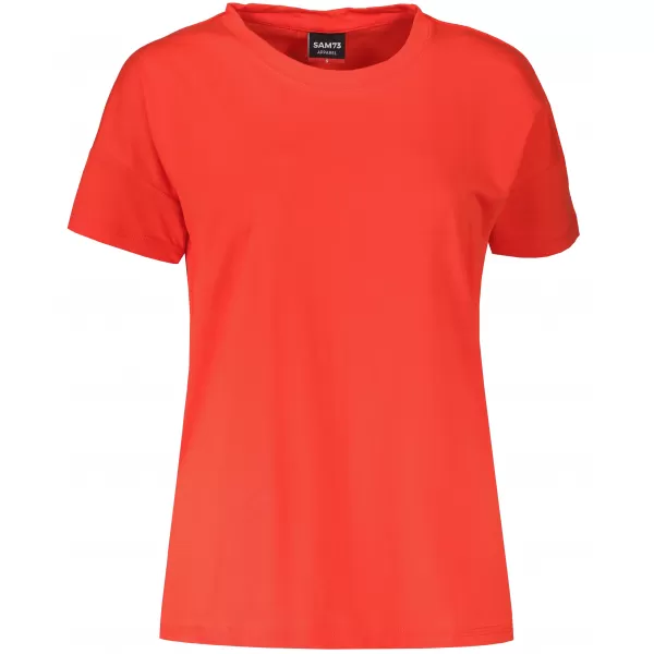  Damen-T-Shirt mit kurzen Ärmeln SAM 73 HALLE WT 880 ROT 