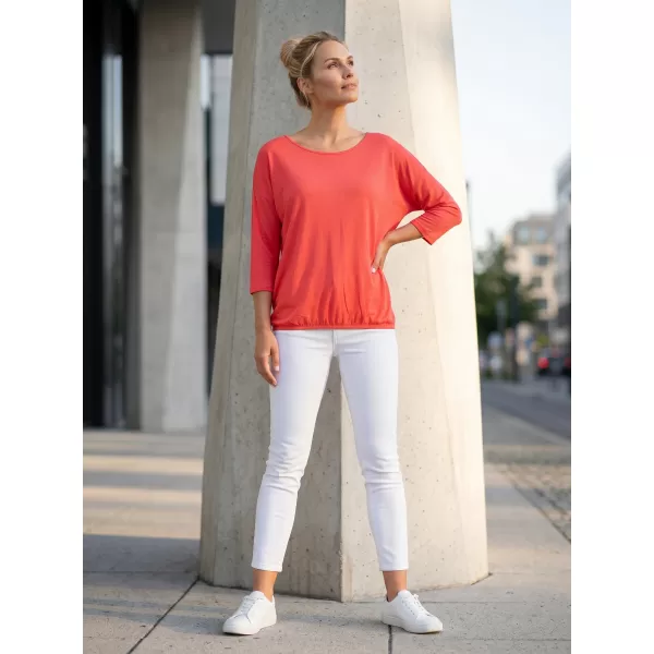 Damen-T-Shirt mit 3/4-Ärmeln SAM 73 GLADYS WT 865 LEUCHTEND ROSA 