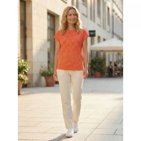  Damen-T-Shirt mit kurzen Ärmeln SAM 73 VERONICA WT 843 HELLORANGE 