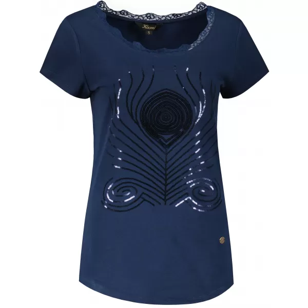  Damen-T-Shirt KIXMI NISSA DUNKELBLAU 