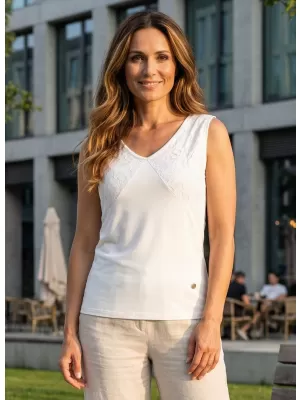 Damen-Tanktop KIXMI NAVILA WEIß