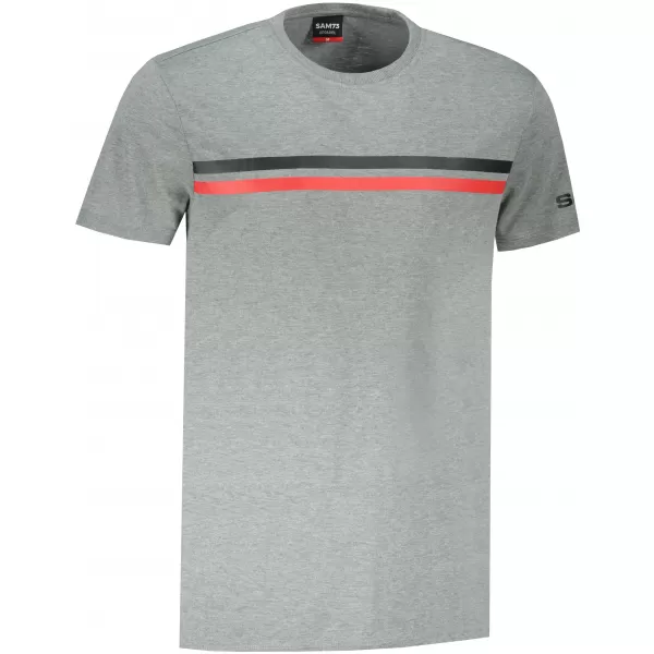  Herren-T-Shirt mit kurzen Ärmeln SAM 73 LARRY MT 803 GRAU 