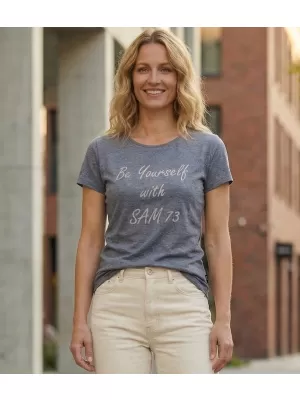 Damen-T-Shirt mit kurzen Ärmeln SAM 73 RENÉE WT 842 GRAU
