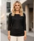 Frauen t -Shirt mit 3/4 Ärmeln SAM 73 SHERRY WT 864 SCHWARZ