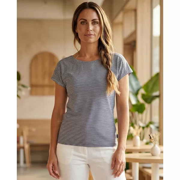  Damen-T-Shirt mit kurzen Ärmeln SAM 73 CELESTE WT 852 DUNKELBLAU 
