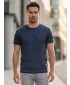 Herren t -Shirt mit kurzen Ärmeln SAM 73 EUGENE MT 806 DUNKELBLAU