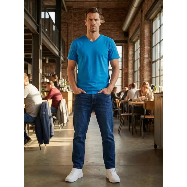  Herren-T-Shirt mit kurzen Ärmeln SAM 73 LEONARD MT 793 LEUCHTEND BLAU 