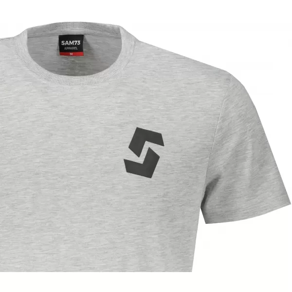  Herren-T-Shirt mit kurzen Ärmeln SAM 73 DOUGALL MT 801 HELLGRAU 