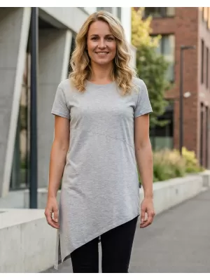 Damen-T-Shirt mit kurzen Ärmeln SAM 73 DOREEN WT 860 HELLGRAU