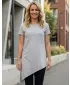 Damen-T-Shirt mit kurzen Ärmeln SAM 73 DOREEN WT 860 HELLGRAU