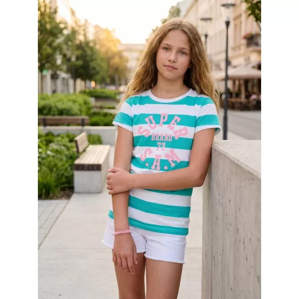  Mädchen-T-Shirt mit kurzen Ärmeln SAM 73 SIOBHAN GT 561 GRÜN 
