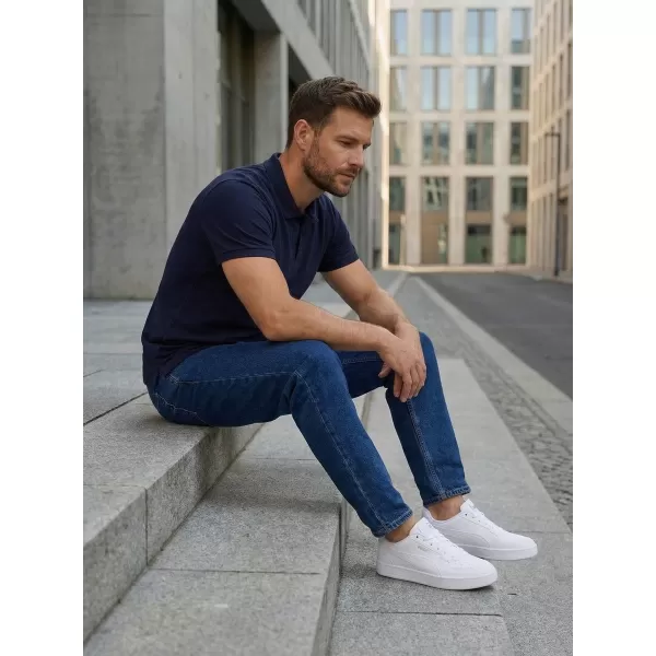  Herren-T-Shirt mit Kragen SAM 73 HENRY MT 788 DUNKELBLAU 