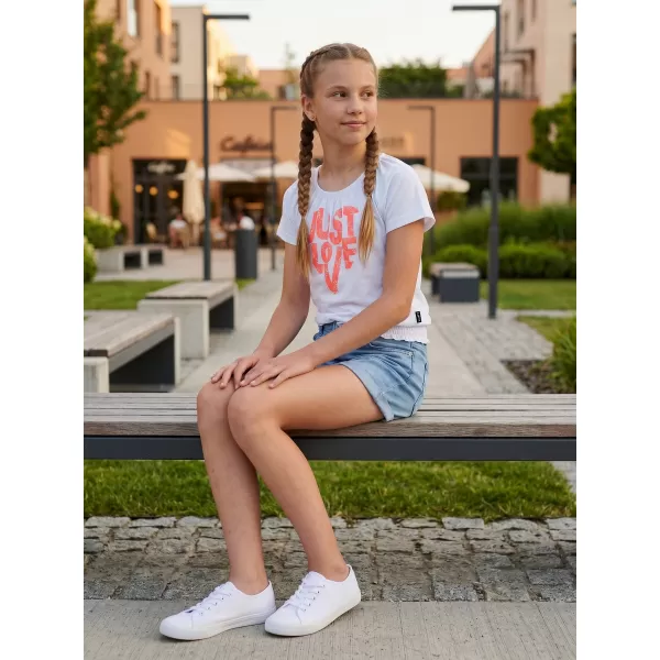  Mädchen-T-Shirt mit kurzen Ärmeln SAM 73 JAYLENE GT 565 WEIß 