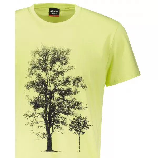  Herren-T-Shirt mit kurzen Ärmeln SAM 73 JAMES MT 790 HELLGELB 