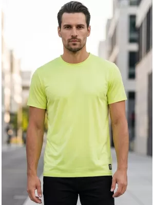 Herren-T-Shirt mit kurzen Ärmeln SAM 73 EUGENE MT 806 HELLGELB