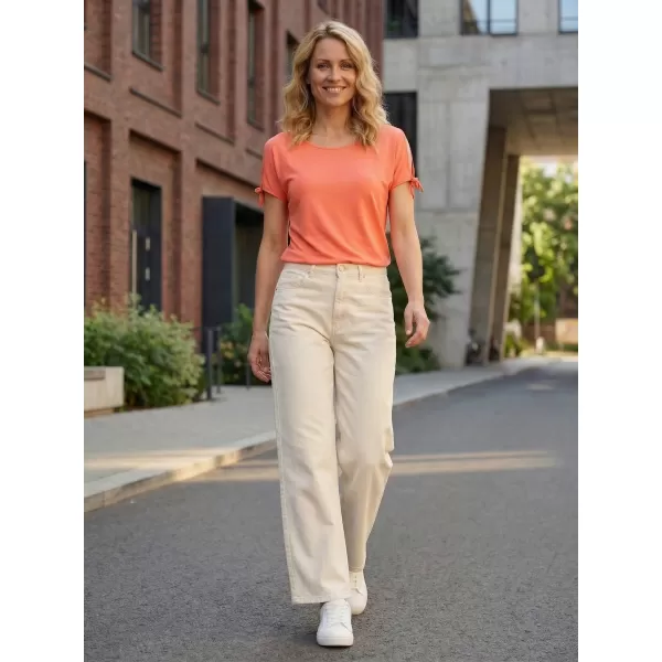  Damen-T-Shirt mit kurzen Ärmeln SAM 73 FELICIA WT 854 HELLORANGE 