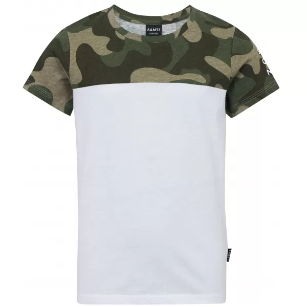  Jungen-T-Shirt mit kurzen Ärmeln SAM 73 MOSES BT 556 WEIß 