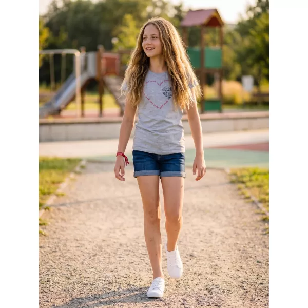  Mädchen-T-Shirt mit kurzen Ärmeln SAM 73 ALAINA GT 564 HELLGRAU 