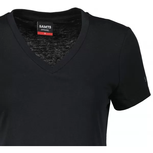  Damen-T-Shirt mit kurzen Ärmeln SAM 73 CLAUDIA WT 847 SCHWARZ 