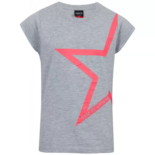  Mädchen-T-Shirt mit kurzen Ärmeln SAM 73 KATHERINE GT 559 HELLGRAU 
