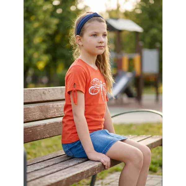  Mädchen-T-Shirt mit kurzen Ärmeln SAM 73 RAELYN GT 567 ORANGE 