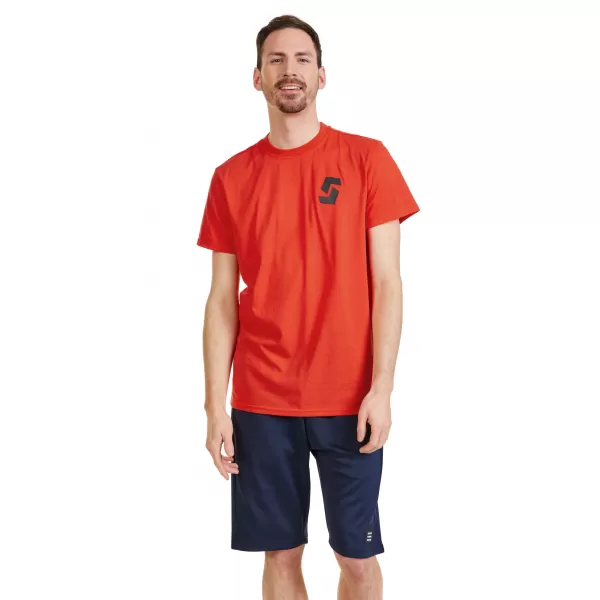  Herren-T-Shirt mit kurzen Ärmeln SAM 73 DOUGALL MT 801 ROT 