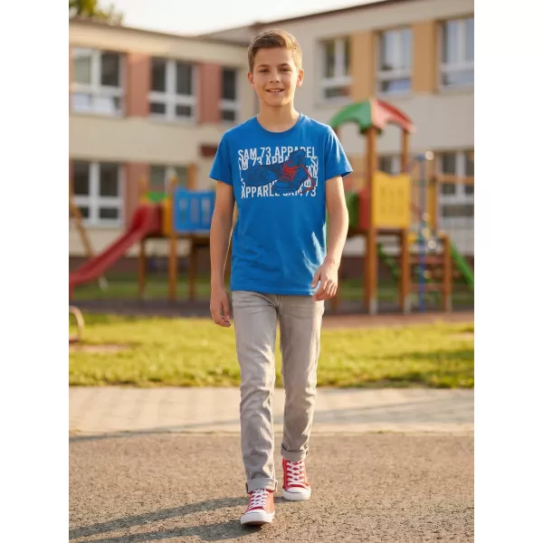  Boy T -Shirt mit kurzen Ärmeln SAM 73 PETER BT 562 HELLBLAU 