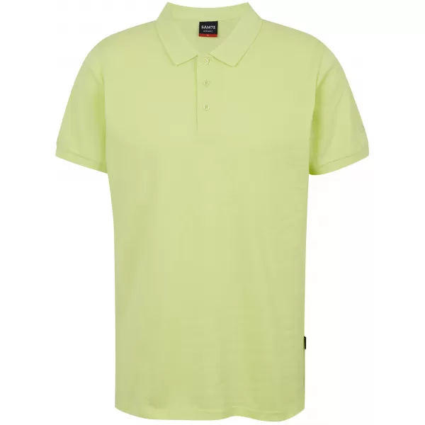  Herren-T-Shirt mit Kragen SAM 73 HENRY MT 788 SVĚTLE GRÜNLICHES GELB 