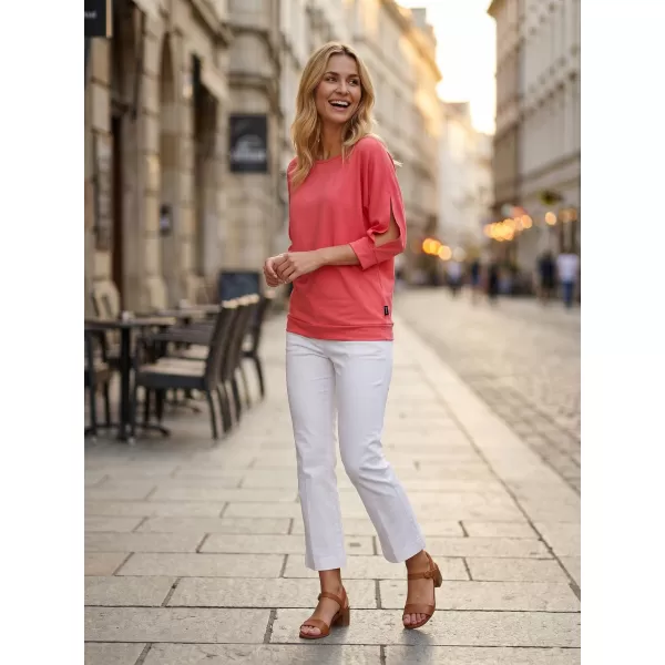  Damen-T-Shirt mit 3/4-Ärmeln SAM 73 VIVIAN WT 863 LEUCHTEND ROSA 