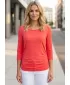 Damen-T-Shirt mit 3/4-Ärmeln SAM 73 SHERRY WT 864 LEUCHTEND ROSA