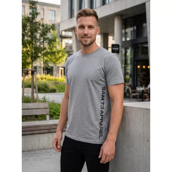  Herren-T-Shirt mit kurzen Ärmeln SAM 73 VINCENT MT 799 GRAU 
