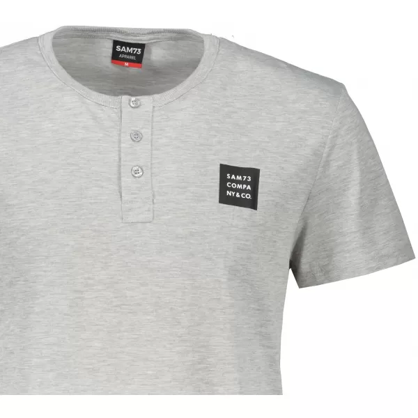  Herren-T-Shirt mit kurzen Ärmeln SAM 73 GIDEON MT 804 HELLGRAU 