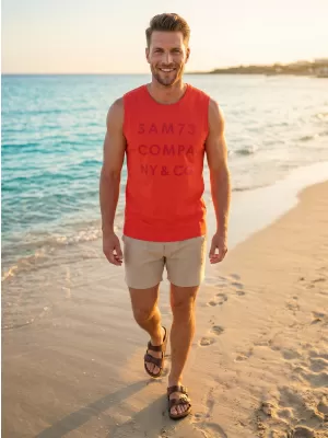 Herren-Tanktop SAM 73 EDGAR MT 787 ROT