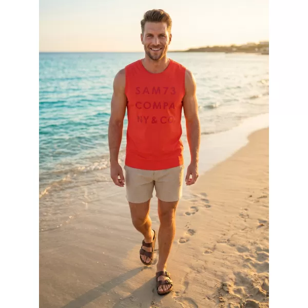  Herren-Tanktop SAM 73 EDGAR MT 787 ROT 