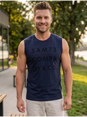 Herren-Tanktop SAM 73 EDGAR MT 787 DUNKELBLAU