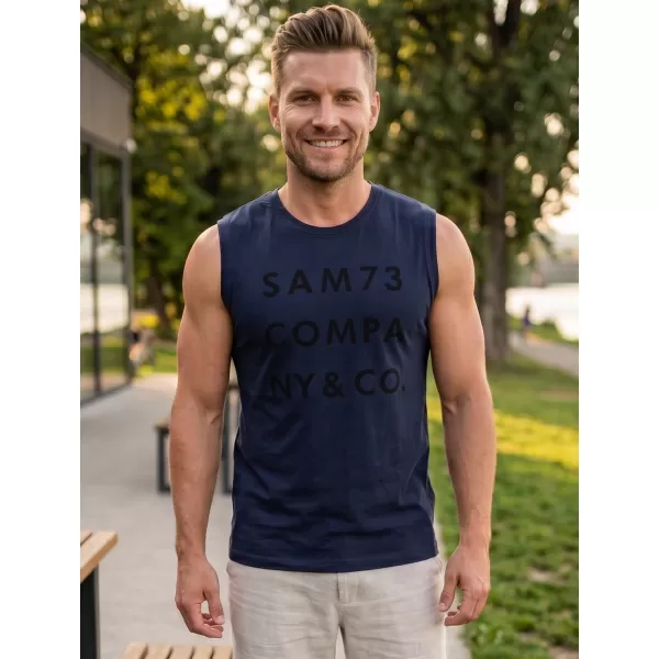  Herren-Tanktop SAM 73 EDGAR MT 787 DUNKELBLAU 