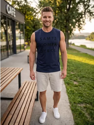 Herren-Tanktop SAM 73 EDGAR MT 787 DUNKELBLAU