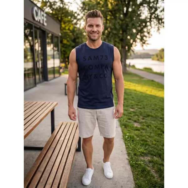  Herren-Tanktop SAM 73 EDGAR MT 787 DUNKELBLAU 