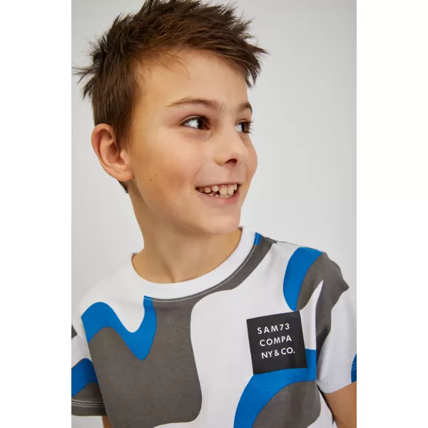  Jungen-T-Shirt mit kurzen Ärmeln SAM 73 OSCAR BT 555 LEUCHTEND BLAU 