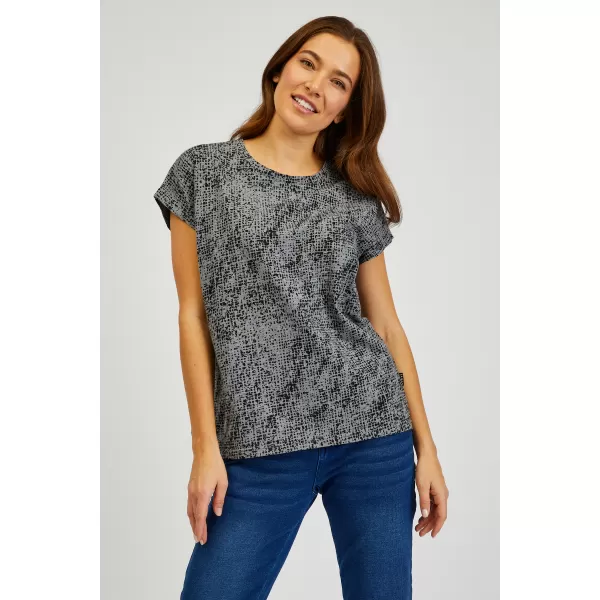  Damen-T-Shirt mit kurzen Ärmeln SAM 73 VERONICA WT 843 SCHWARZ 