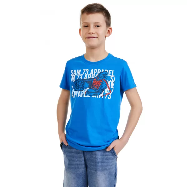  Boy T -Shirt mit kurzen Ärmeln SAM 73 PETER BT 562 HELLBLAU 