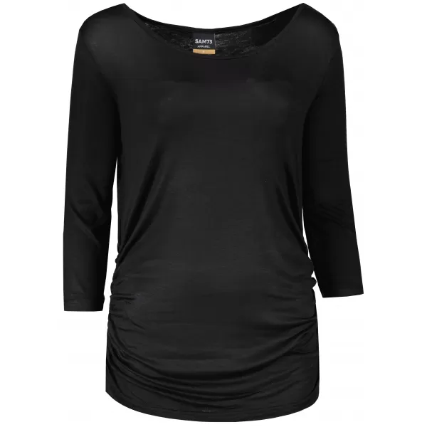  Frauen t -Shirt mit 3/4 Ärmeln SAM 73 SHERRY WT 864 SCHWARZ 