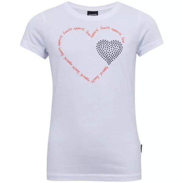  Mädchen-T-Shirt mit kurzen Ärmeln SAM 73 ALAINA GT 564 WEIß 